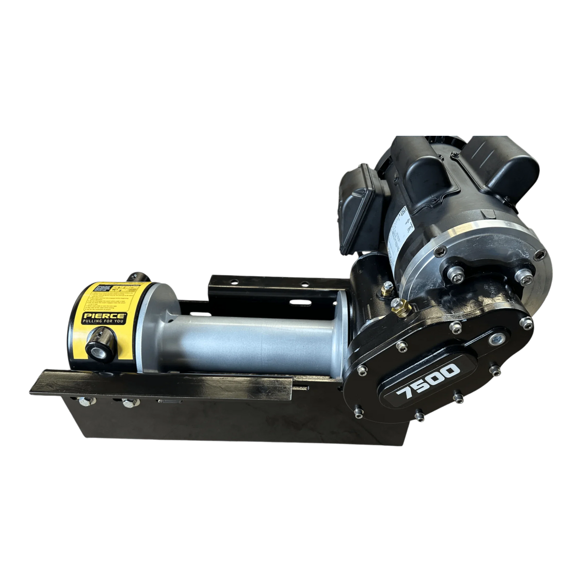 Pierce Arrow 7,500 lb 110V worm gear winch, 11 in drum