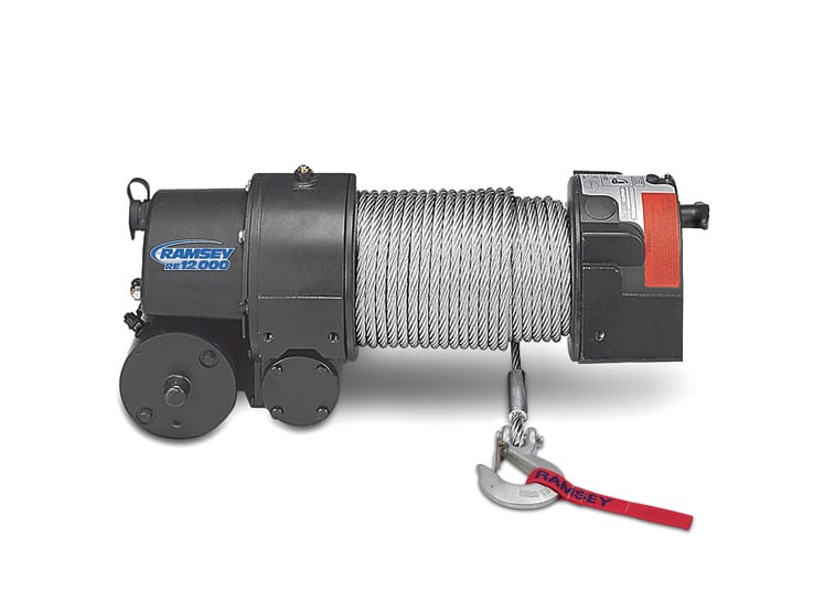 Ramsey RE 12000 electric worm gear winch