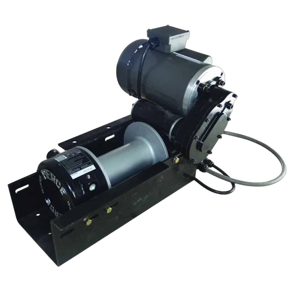 Pierce Arrow 11,000 lb 110V worm gear winch, 11 in drum
